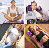 Massager Cushion Massage Yoga Mat Acupressure Relieve Stress Back Body Pain Spike Mat Acupuncture Massage Yoga Mat with Pillow