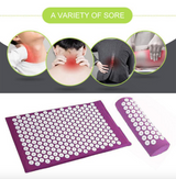 Massager Cushion Massage Yoga Mat Acupressure Relieve Stress Back Body Pain Spike Mat Acupuncture Massage Yoga Mat with Pillow