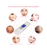 Professional LCD Ultrasonic Skin Scrubber Deep Cleaning Face Scrubber Vibrating Facial Cleansing Skin Spatula Peeling Beauty