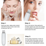 Professional Ultrasonic Face Cleaning Skin Scrubber Deep Cleanser Blackhead Machine Remove Dirt Reduce Wrinkles Facial Whitening Lifting Tool