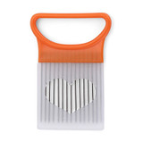 Stainless Steel Onion Cutter Onion Fork Fruit Vegetables Cutter Slicer Tomato Cutter Knife Cutting Safe Aid Holder Kitchen Tools