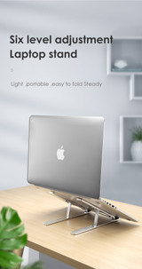 Laptop Holder for MacBook Pro Notebook Foldable Aluminium Alloy Laptop Stand Bracket Laptop Holder for PC Notebook