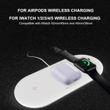 Amstar 3 in 1 Wireless Charger for Airpods Apple Watch 5 4 3 2 1 iWatch 10W Fast Wireless Charging Pad for iPhone 11 Pro XS X 8