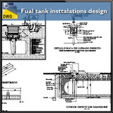 Fual tank insttalations design and detail guide in autocad dwg files