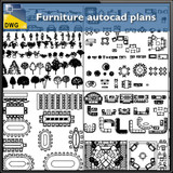 Furniture autocad plans