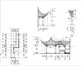 Chinese Architecture CAD Drawings-Chinese Pavilion,Garden