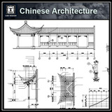 Chinese Architecture CAD Drawings-Chinese Pavilion,Garden