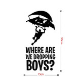 PUBG Where are dropping boys Stickers