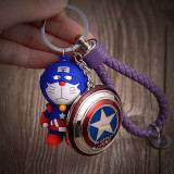Super Heroes Keychain Jingle Cat Captain America