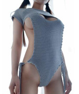 Sexy  Cosplay Backless Virgin Killer