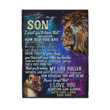 To my son from Mom- Sherpa Blanket