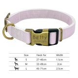 Personalized Pet Collar Engraved ID Tag Nameplate Reflective