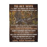To my Wife from Husband - Sherpa Blanket