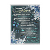 From mom to daughter  - Sherpa Blanket