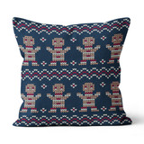 Ginger Bread Knitted  Canvas Pillow