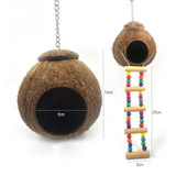 Natural Coconut Shell Bird Nest House