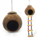 Natural Coconut Shell Bird Nest House
