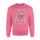 Cat Playing Christmas- Standard Crew Neck Sweatshirt