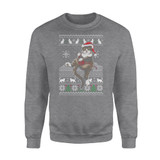 Cat Playing Christmas- Standard Crew Neck Sweatshirt