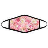 Roses Pink n White- Polyblend Face Mask