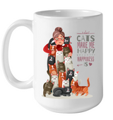 Cats make me Happy - Blanket, totes bag