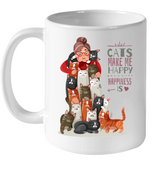 Cats make me Happy - Blanket, totes bag