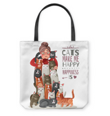 Cats make me Happy - Blanket, totes bag