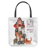 Cats make me Happy - Blanket, totes bag