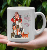 Cats make me Happy - Blanket, totes bag
