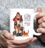Cats make me Happy - Blanket, totes bag