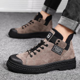 PU Leather Male Waterproof sneaker Boots
