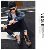 PU Leather Male Waterproof sneaker Boots