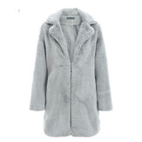 Faux Fur Autumn plush overcoat