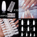 Ballerina Stiletto Coffin Rounded Square False Nail Tips