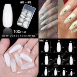 Ballerina Stiletto Coffin Rounded Square False Nail Tips