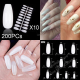 Ballerina Stiletto Coffin Rounded Square False Nail Tips