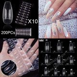 Ballerina Stiletto Coffin Rounded Square False Nail Tips