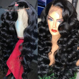 Deep Wave 13x6 Lace Front Wig Baby Hair Brazilian Remy Pre plucked 360