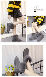 Bowtie Thick Fur Snow Boots