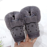 Bowtie Thick Fur Snow Boots