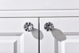 fashion deluxe glass diamond furniture decotation handles  crystal drawer knob