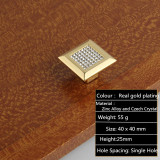 fashion deluxe glass diamond furniture decotation handles  crystal drawer knob