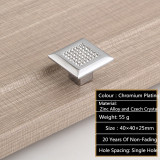 fashion deluxe glass diamond furniture decotation handles  crystal drawer knob