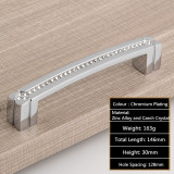 fashion deluxe glass diamond furniture decotation handles  crystal drawer knob