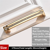 fashion deluxe glass diamond furniture decotation handles  crystal drawer knob