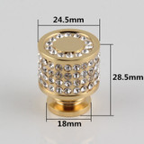 fashion deluxe glass diamond furniture decotation handles  crystal drawer knob