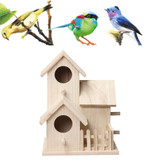 Large Handmade Wooden Nest Bird House