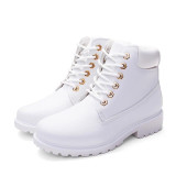 Winter boots women lace-up winter ankle boots