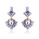 Drop rhinestone earrings