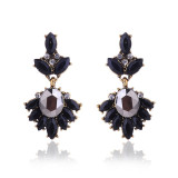 Drop rhinestone earrings